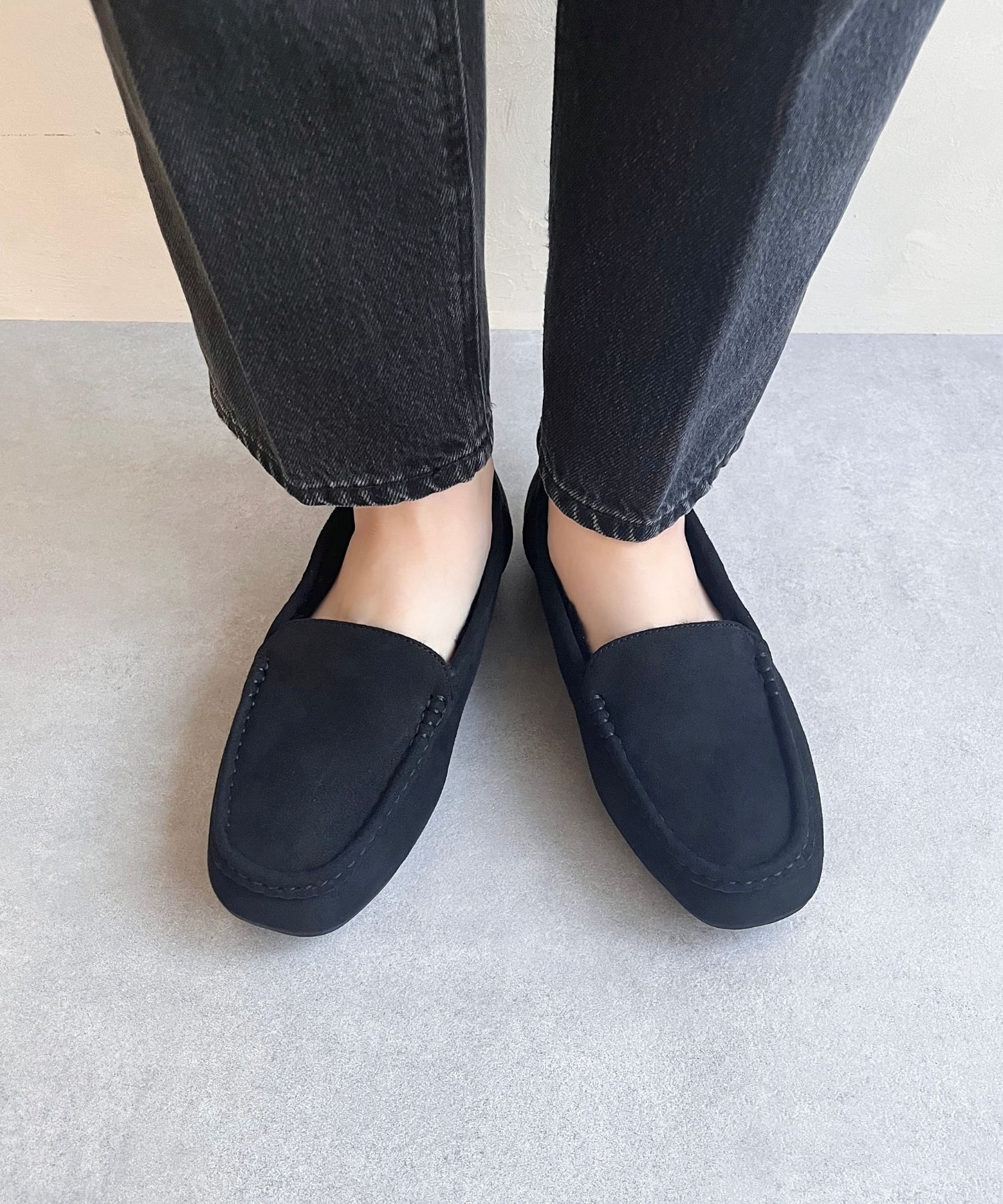 WA Oriental TRaffic「【累計5万足突破】 もこもこ ムートンシューズ /12311 モカシン フェイク ファー 再入荷 フラット」|パンプス|