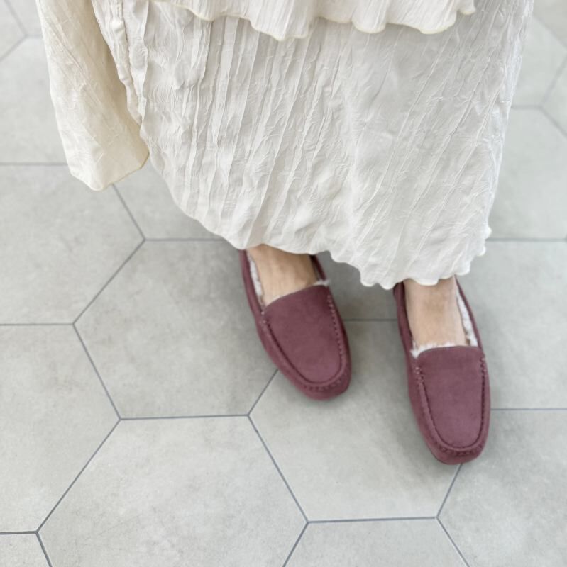 WA Oriental TRaffic「【累計5万足突破】 もこもこ ムートンシューズ /12311 モカシン フェイク ファー 再入荷 フラット」|パンプス|