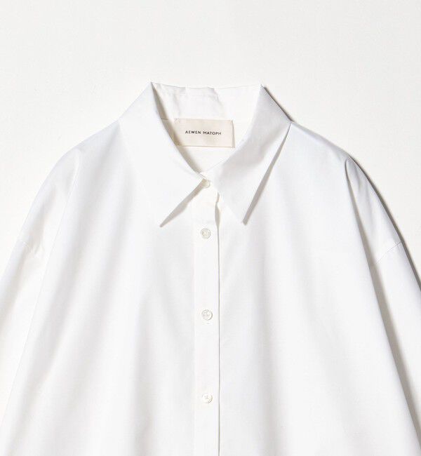 AEWEN MATOPH「＜AEWEN MATOPH＞サテンポイントシャツ ‐ ウォッシャブル ‐」|シャツ・ブラウス|