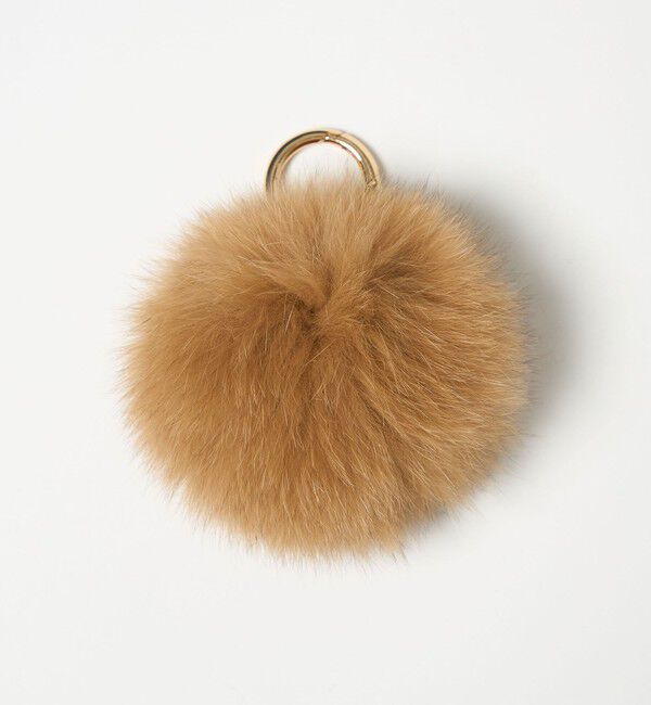 UNITED ARROWS「ファー ポンポン チャーム」|チャーム・キーホルダー|