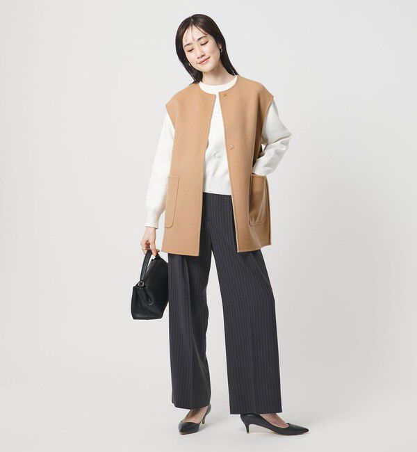 UNITED ARROWS「バイカラー リバー ベスト」|ダウンベスト・ベスト|