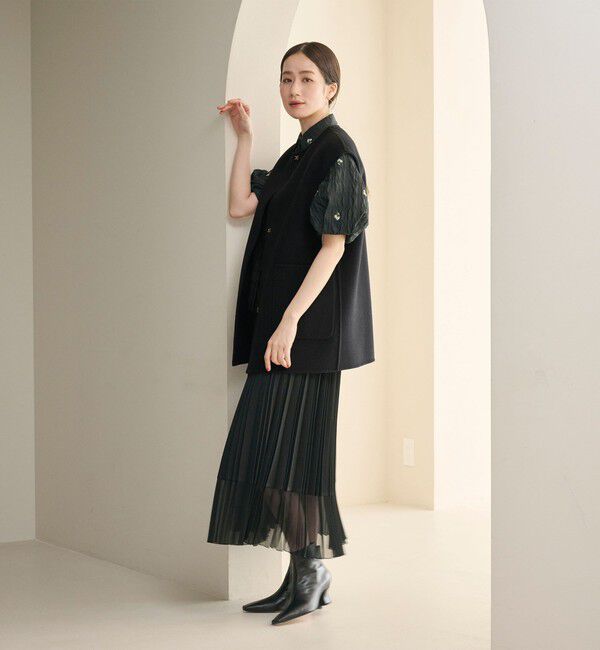 UNITED ARROWS「バイカラー リバー ベスト」|ダウンベスト・ベスト|