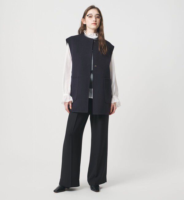 UNITED ARROWS「バイカラー リバー ベスト」|ダウンベスト・ベスト|