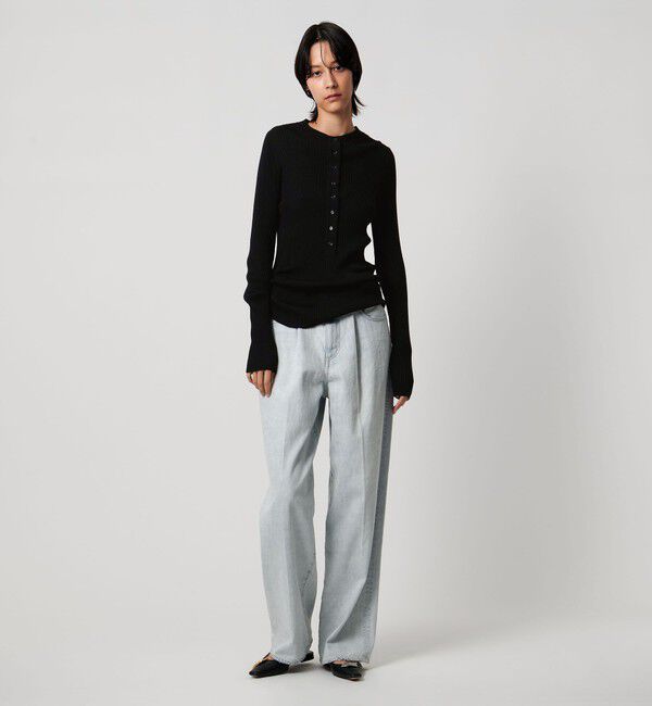 AEWEN MATOPH「＜AEWEN MATOPH＞ウールリブヘンリーネック ニットプルオーバー」|ニット・セーター|