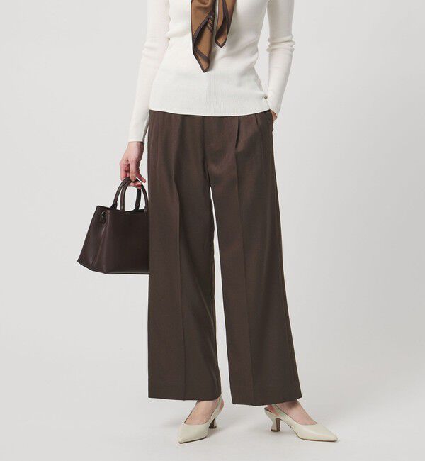 UNITED ARROWS「２タック ワイド パンツ」|チノ|