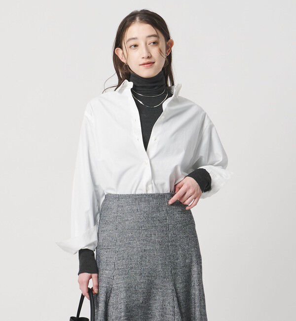 UNITED ARROWS「18G フィットリブ タートルネック ニット」|ニット・セーター|DK.GRAY