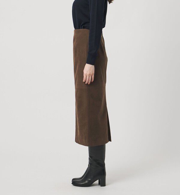 UNITED ARROWS「スエードライク タイトスカート ‐ウォッシャブル‐」|タイト|