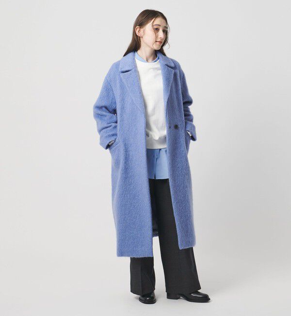 UNITED ARROWS「シャギー ビッグ テーラード コート」|チェスターコート|