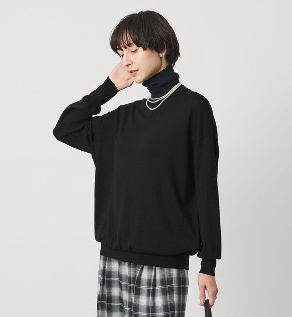 UNITED ARROWS「18G ウール タートルネック ニット ‐ウォッシャブル‐」|ニット・セーター|