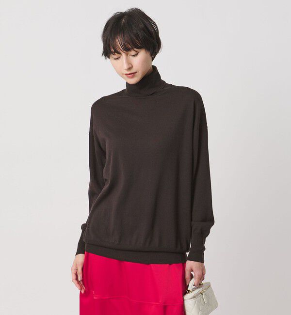 UNITED ARROWS「18G ウール タートルネック ニット ‐ウォッシャブル‐」|ニット・セーター|