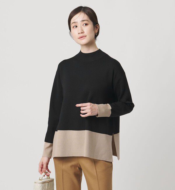 UNITED ARROWS「ウールブレンド ハイネックニット ‐ウォッシャブル‐」|ニット・セーター|