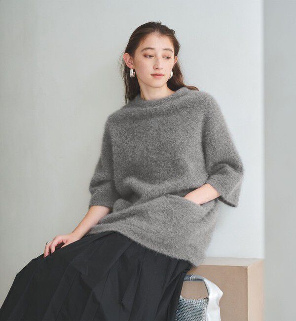 UNITED ARROWS「フォックスカシミヤ オーバーミドル プルオーバー」|ニット・セーター|