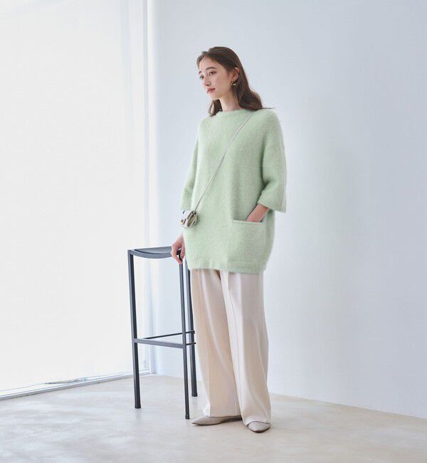 UNITED ARROWS「フォックスカシミヤ オーバーミドル プルオーバー」|ニット・セーター|