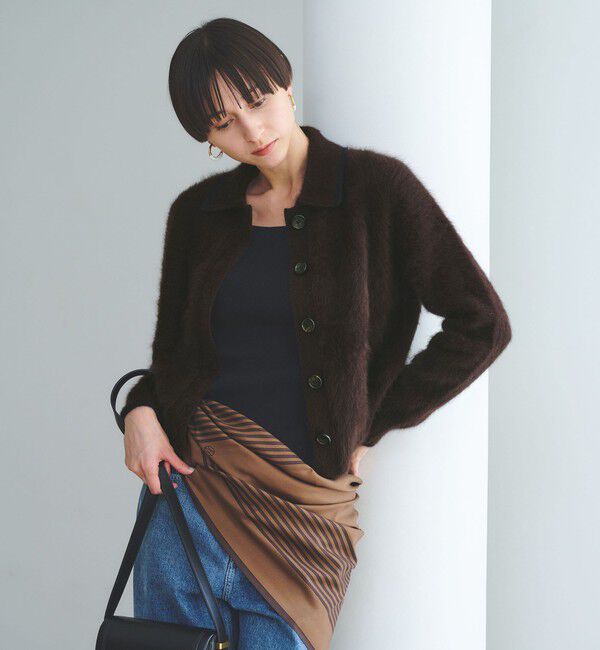 UNITED ARROWS「フォックスカシミヤ ニットポロ カーディガン」|カーディガン|