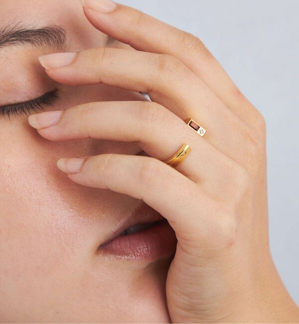 UNITED ARROWS green label relaxing「＜anisotea＞ Sign circle リング」|リング|GOLD