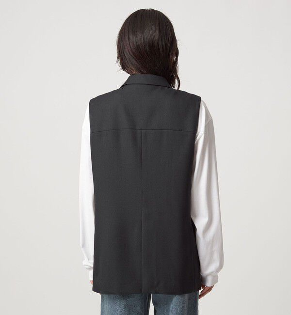 UNITED ARROWS green label relaxing「ツイードライク ジレ マシンウォッシャブル 帯電防止」|ベスト・ジレ|