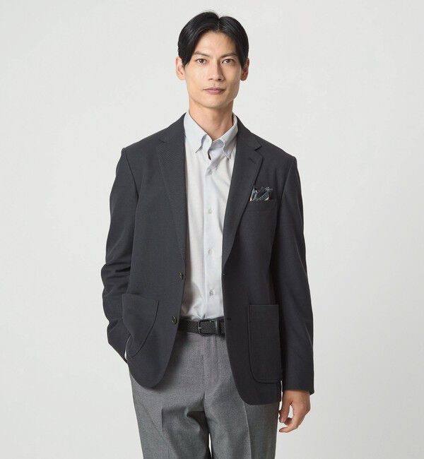 UNITED ARROWS green label relaxing「エブリット TC ジャージー スナップ ボタンダウン シャツ -イージーアイロン・吸水速乾・抗菌-」|シャツ・ブラウス|