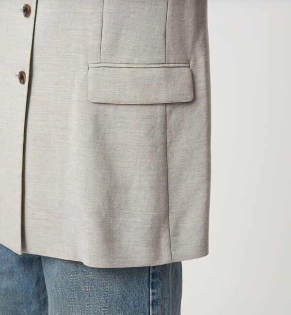 UNITED ARROWS green label relaxing「パウダリー ノーカラー ジレ」|ベスト・ジレ|