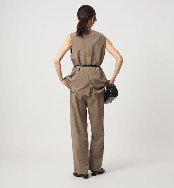 UNITED ARROWS green label relaxing「パウダリー ノーカラー ジレ」|ベスト・ジレ|