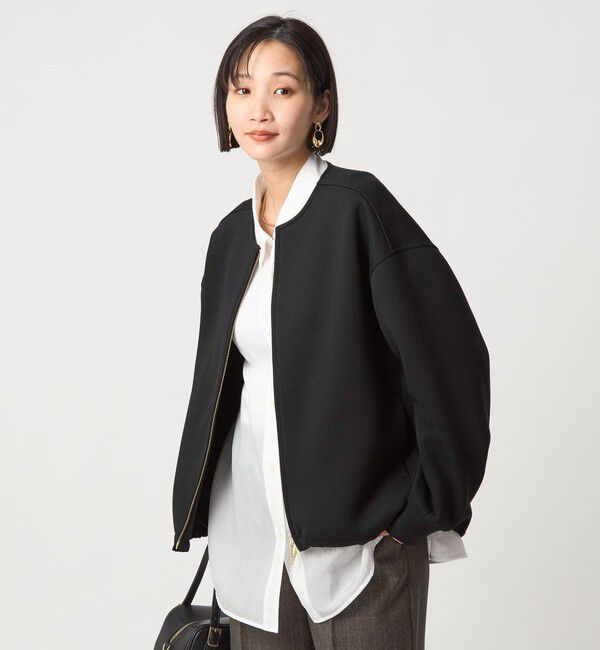 UNITED ARROWS green label relaxing「ダンボール ノーカラー ブルゾン」|ブルゾン・スタジャン|