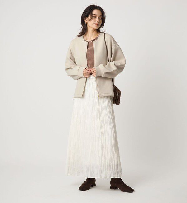 UNITED ARROWS green label relaxing「ダンボール ノーカラー ブルゾン」|ブルゾン・スタジャン|