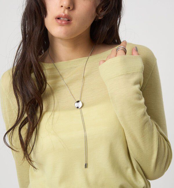 UNITED ARROWS green label relaxing「サークルプレート Yスライド ネックレス」|ネックレス|