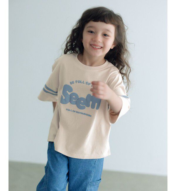 UNITED ARROWS green label relaxing「テンジク ロゴプリント Tシャツ / キッズ  100cm-130cm」|Tシャツ・カットソー|NATURAL