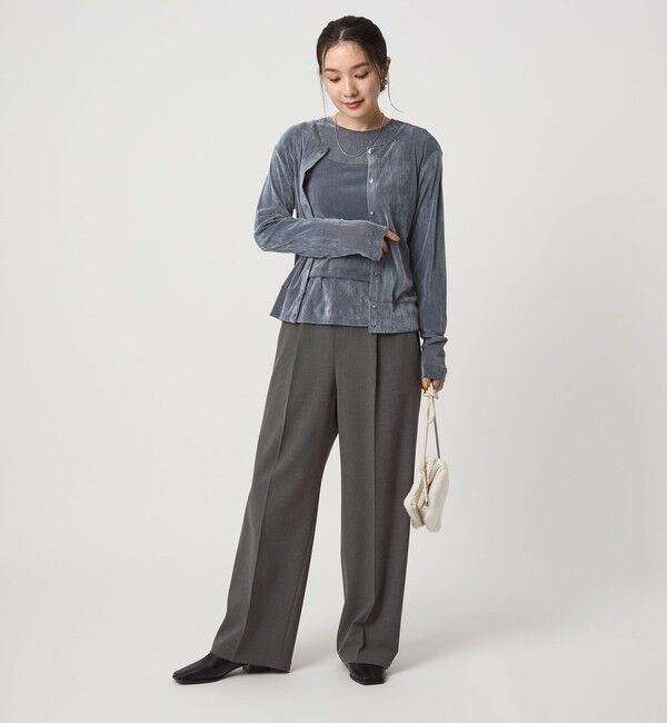 UNITED ARROWS green label relaxing「【WEB限定】＜at ease＞オルマイ ワイド パンツ マシンウォッシャブル ストレッチ 帯電防止」|その他|