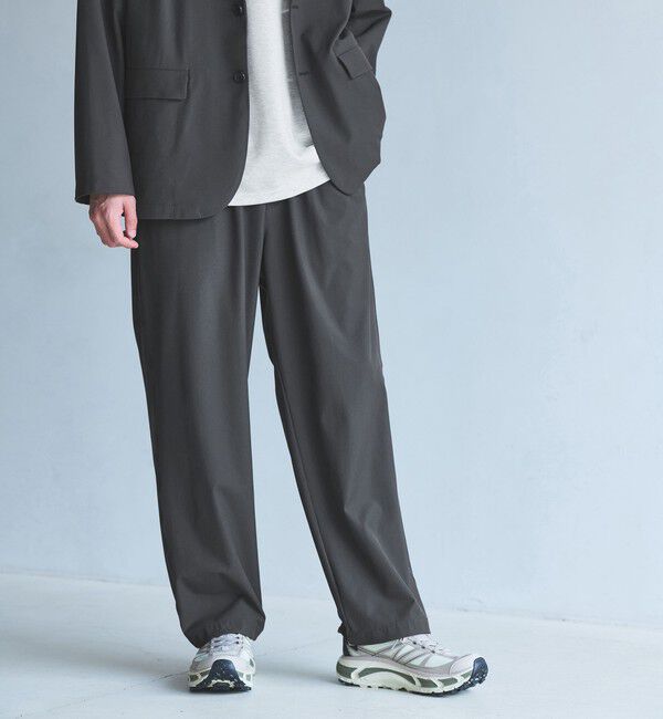 UNITED ARROWS green label relaxing「FREELITCH ワイド イージーパンツ W3 -ストレッチ-」|その他|DK.GRAY