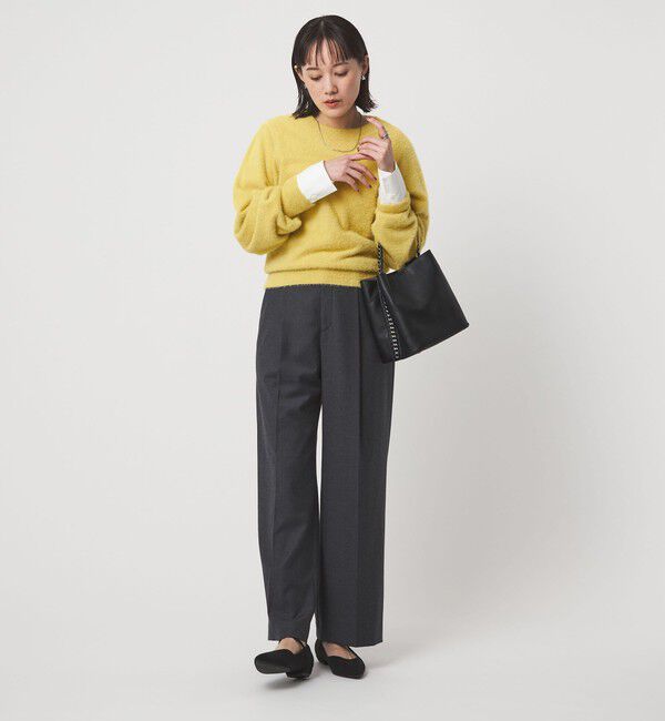 UNITED ARROWS green label relaxing「フラッフ フェザーヤーン ロングスリーブ ニット プルオーバー」|ニット・セーター|