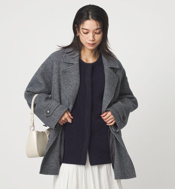 UNITED ARROWS green label relaxing「［size SHORTあり］FOXブレンド セッケツ ノーカラー カーディガン」|カーディガン|