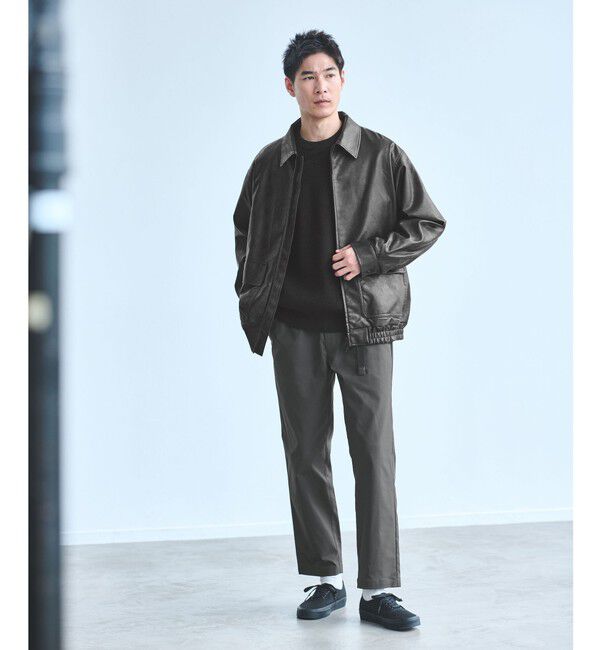 UNITED ARROWS green label relaxing「A2 レザーライク ブルゾン」|ブルゾン・スタジャン|