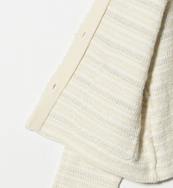 UNITED ARROWS green label relaxing「ミックスツイードライク ノーカラー ニット カーディガン」|カーディガン|