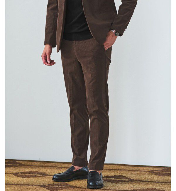 UNITED ARROWS green label relaxing「【WEB限定】JUST fit コーデュロイ ナロー セットアップ -ストレッチ-」|テーラードジャケット|