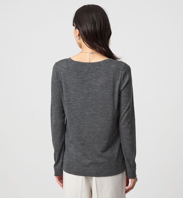 UNITED ARROWS green label relaxing「ウール フライス クルーネック カットソー  ウォッシャブル」|Tシャツ・カットソー|