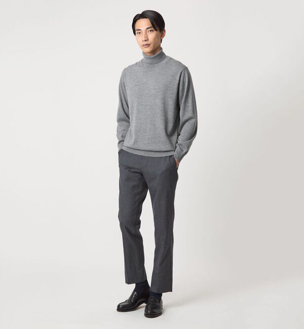 UNITED ARROWS green label relaxing「Super 120&rsquo;s ハイゲージ タートルネック ニット」|ニット・セーター|