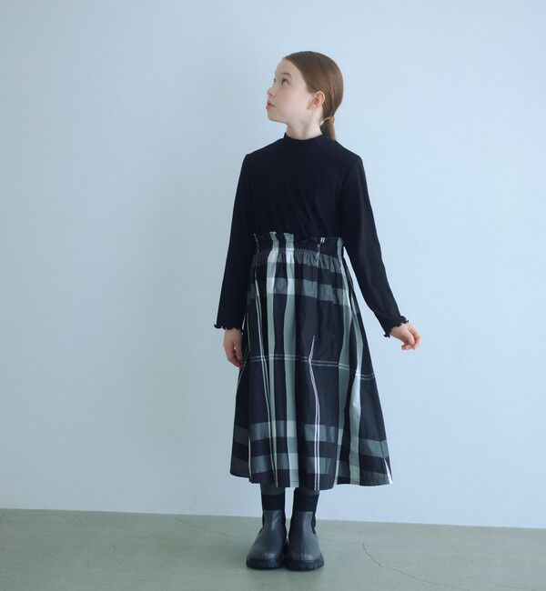 UNITED ARROWS green label relaxing「ドッキング ワンピース / キッズ  100cm-160cm」|ワンピース|BLACK