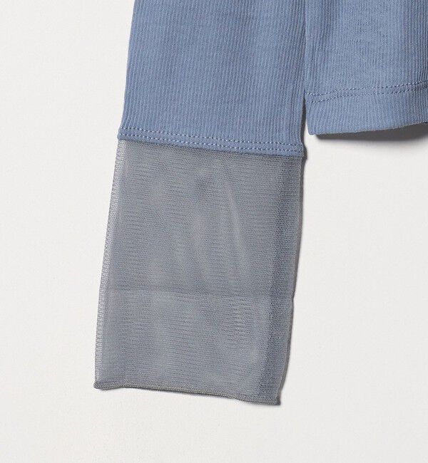 UNITED ARROWS green label relaxing「チュール ドッキング シアー プルオーバー」|Tシャツ・カットソー|