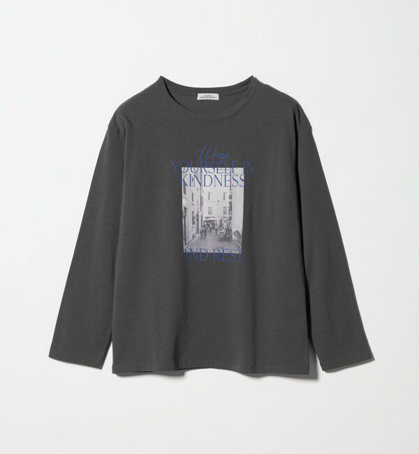 UNITED ARROWS green label relaxing「【WEB限定】＜at ease＞アソート フォト  ロングスリーブ カットソー」|Tシャツ・カットソー|
