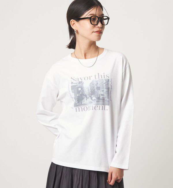 UNITED ARROWS green label relaxing「【WEB限定】＜at ease＞アソート フォト  ロングスリーブ カットソー」|Tシャツ・カットソー|その他1