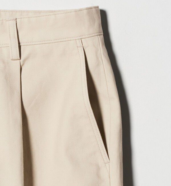 UNITED ARROWS green label relaxing「DC コットン 1プリーツ ストレート ドレスチノ パンツ」|スラックス|