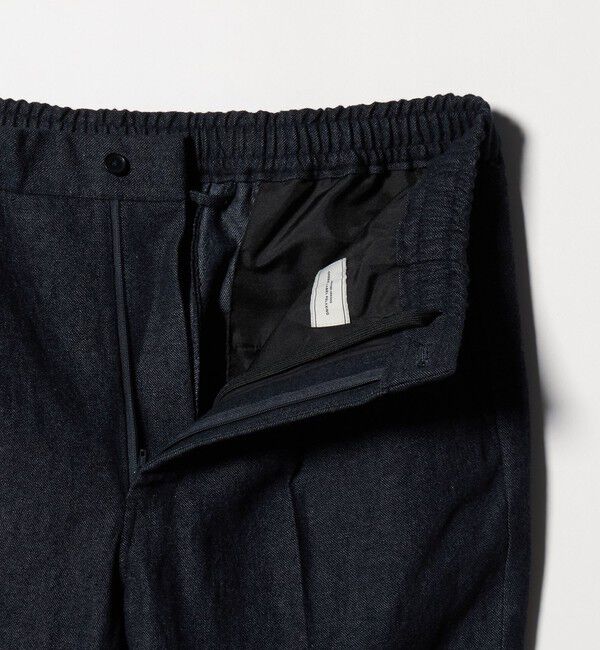 UNITED ARROWS green label relaxing「DC W/LI デニムライク ワイド 1プリーツ イージーパンツ」|スラックス|