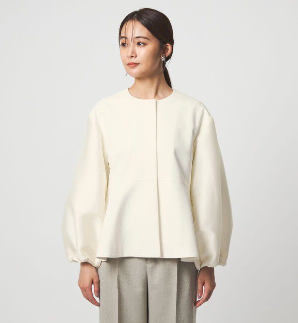 UNITED ARROWS green label relaxing「［size SHORTあり］fleurie(フルリー) フォルム ジャケット」|ノーカラージャケット|