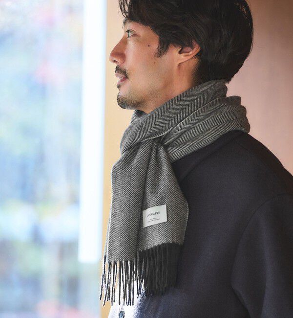 UNITED ARROWS green label relaxing「カシミヤ 100 トラッド マフラー」|マフラー|LT.GRAY