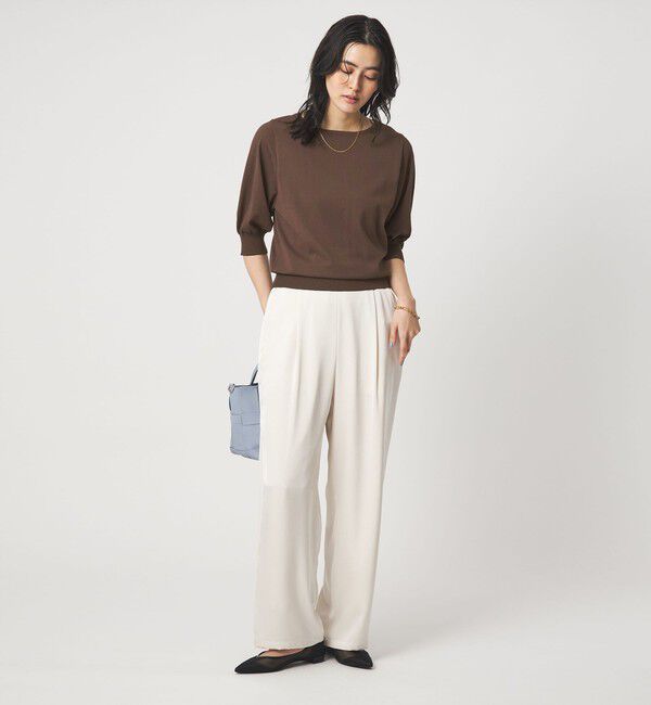 UNITED ARROWS green label relaxing「HIYOKE フォルム スリーブ プルオーバー ニット」|ニット・セーター|