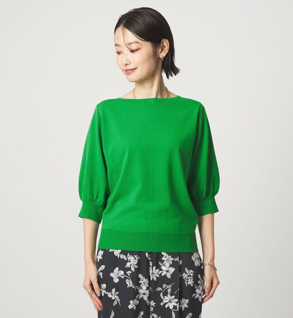 UNITED ARROWS green label relaxing「HIYOKE フォルム スリーブ プルオーバー ニット」|ニット・セーター|