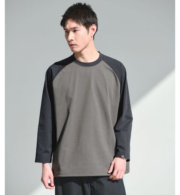 UNITED ARROWS green label relaxing「【別注】＜DAIWA＞GLR 合繊 ラグラン Tシャツ」|Tシャツ・カットソー|MD.GRAY