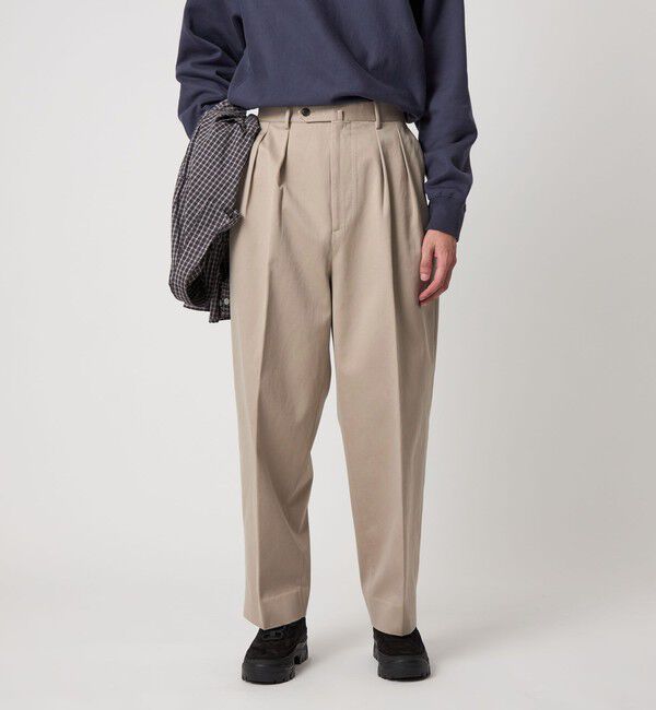 STEVEN ALAN「＜Steven Alan＞ ウエポン ニドム イン ツープリーツ ドレス トラウザーズ」|チノ|