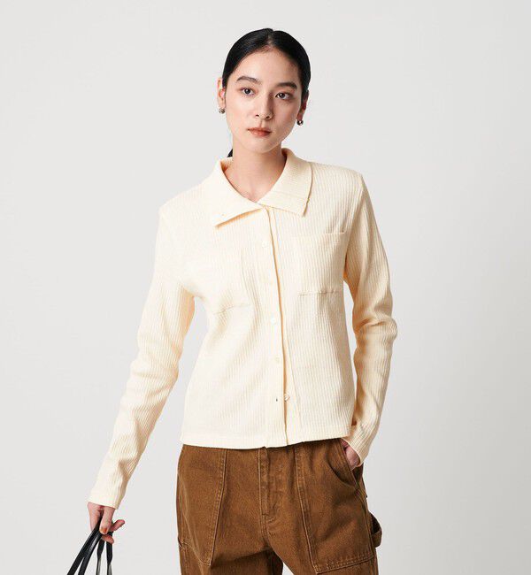 BEAUTY&YOUTH UNITED ARROWS「コットン リブハイネックカーディガン ウォッシャブル」|カーディガン|