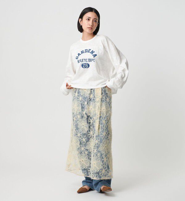 BEAUTY&YOUTH UNITED ARROWS「【WEB限定】エンブロイダリー チュールギャザースカート」|スカート|